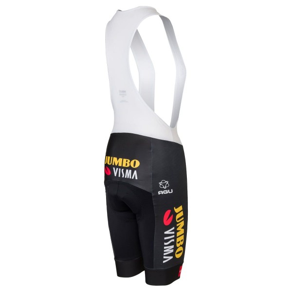 Pantaloncini con bretelle TEAM JUMBO-VISMA 2023 da donna corti squadra di ciclismo professionale