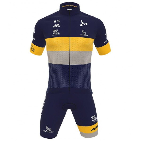 Completo Team Novo Nordisk 2022 (maglia + salopette) squadra di ciclismo professionistico