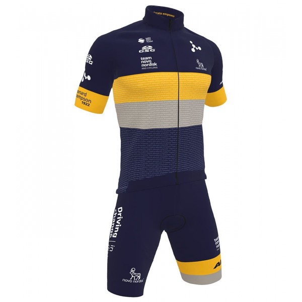 Completo Team Novo Nordisk 2022 (maglia + salopette) squadra di ciclismo professionistico