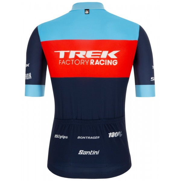 Maglia da ciclismo Trek Factory Racing XC 2022 manica corta (zip lunga) Squadra di ciclismo professionale
