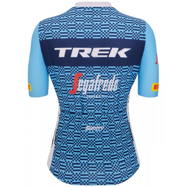 TREK-SEGAFREDO Completo ciclismo donna Team 2023 (maglia cerniera lunga + pantaloncini ciclismo) Squadra ciclistica professionale