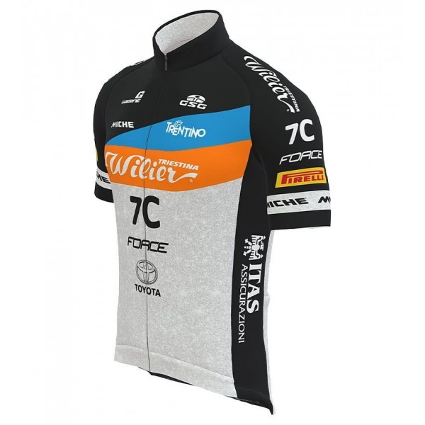 Maglia ciclismo Wilier Force 7C MTB Team 2022 manica corta (cerniera lunga) squadra ciclistica