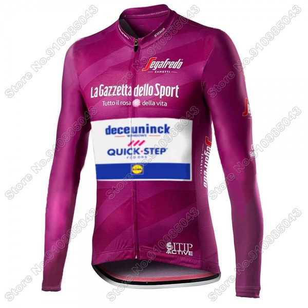Giro D'italia Quick Step 2021 Maglia Ciclismo Manica Lunga 1667-AHJ